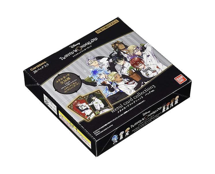 Disney Twisted Wonderland Collection 3 Metal Cards Box
