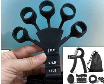 "Finger Strength Trainer: Silicone Grip Stretcher"