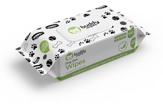 Buddy Wipes - Dog Wet Wipes, 100 Count