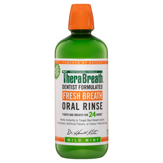 TheraBreath Fresh Breath Oral Rinse Mild Mint 1L