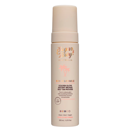 SugarBaby SUN-BELIEVABLE Golden Glow Instant Bronze Self Tanning Mousse