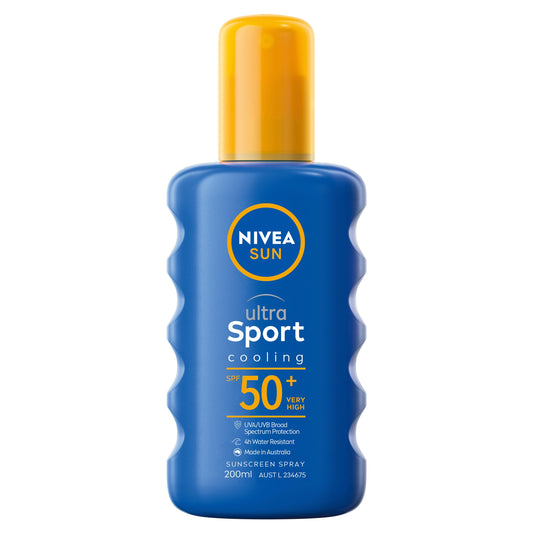 NIVEA Ultra Sport Cooling SPF50+ Sunscreen Spray