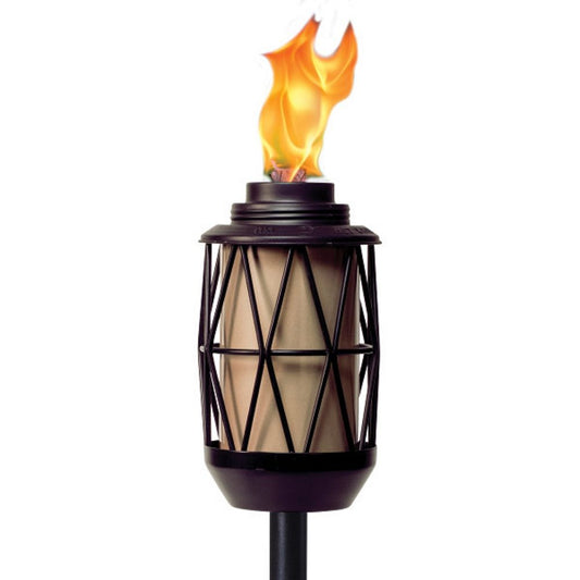 Tiki Bite Fighter Black Metal 64.25 in. Garden Torch 1 Pc