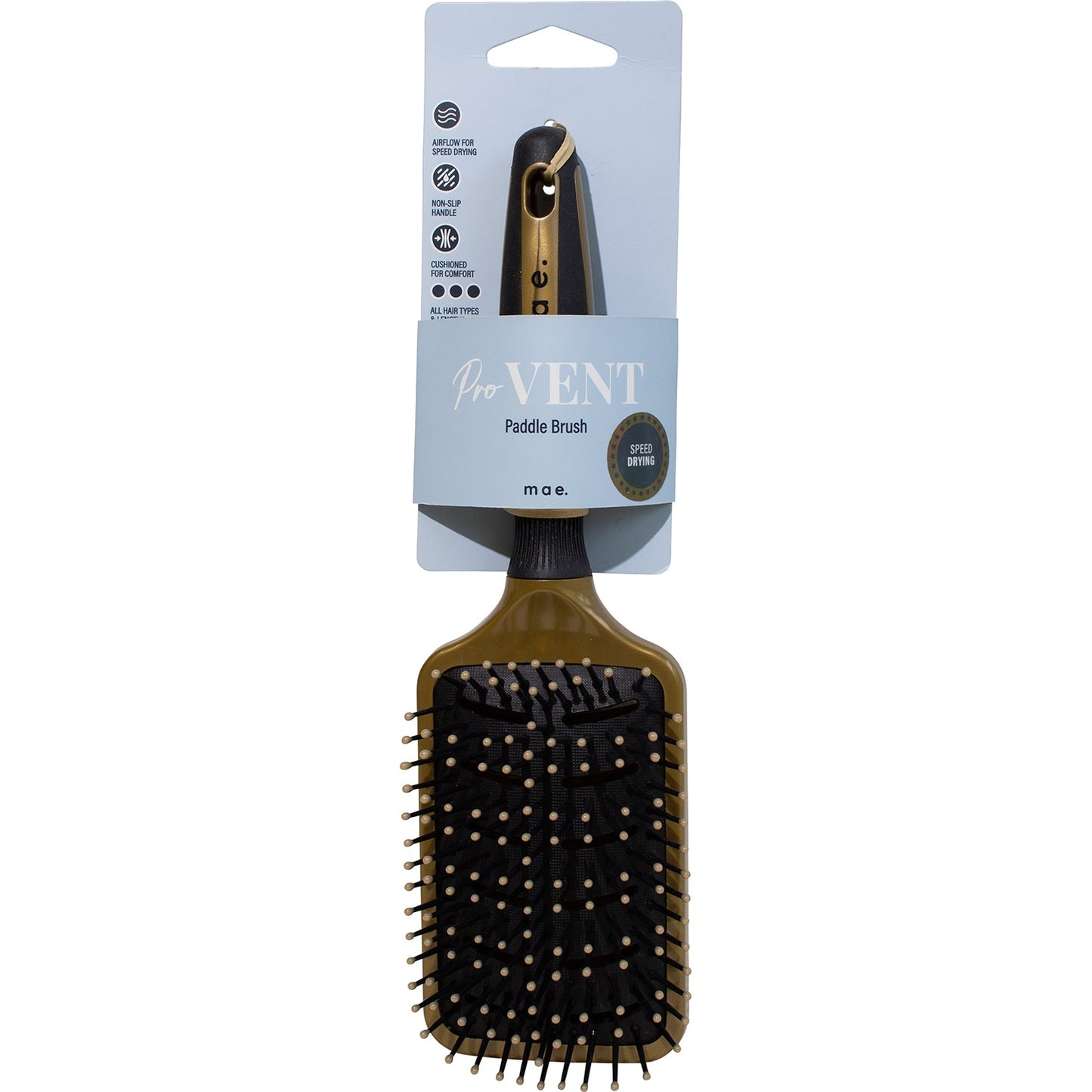 MAE Brush Pro Vent Paddle Gold