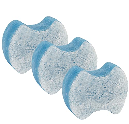 Spongeables Pedi-Scrub Foot Buffer, The Soap is in the Sponge, Contains Tea Tree Oil, Foot Exfoliating Sponge with Heel Buffer and Pedicure Oil, 20+ Washes, Fresh Linen Scent, 2oz Sponge, Pack of 3