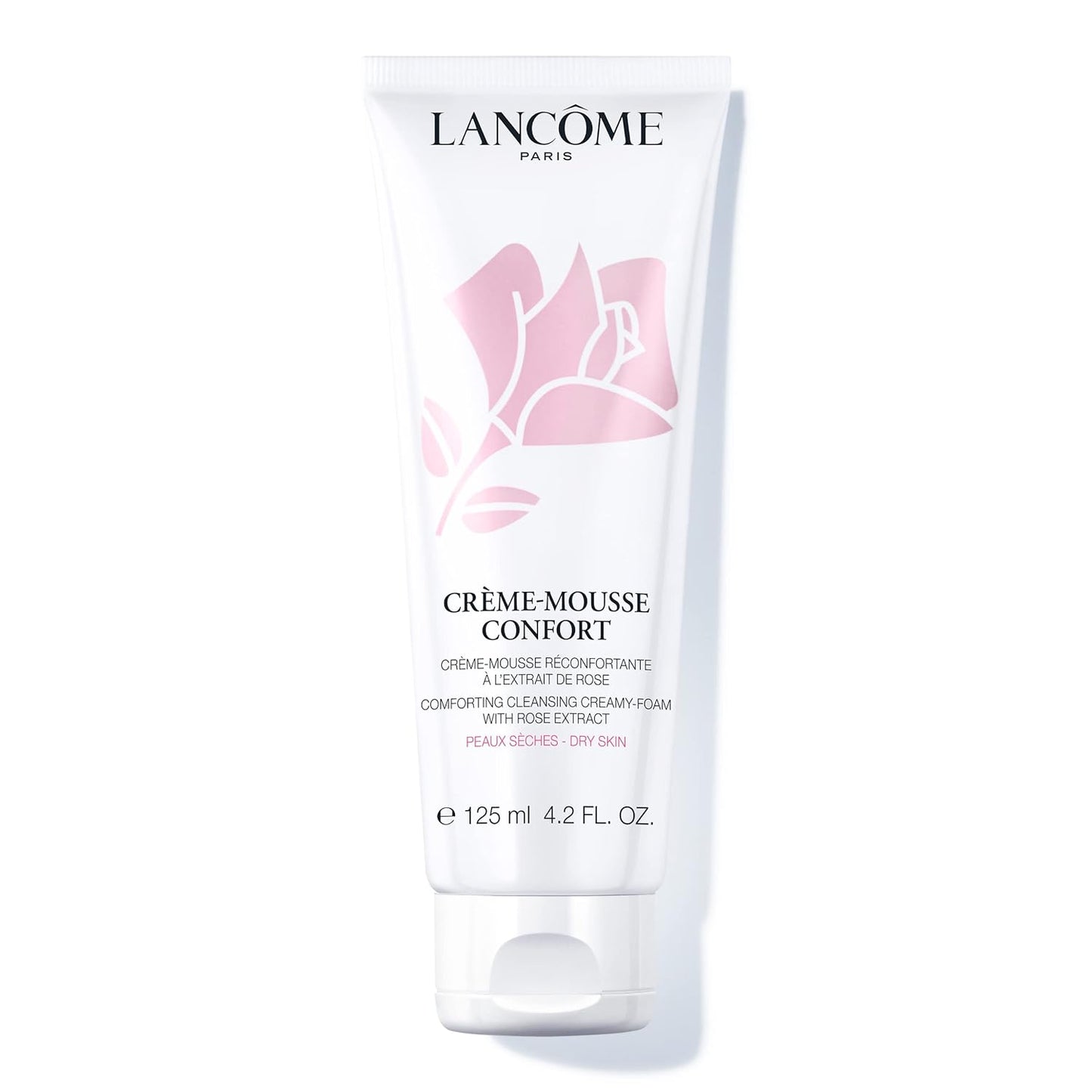 Lanc‚Ñ¢me Cr≈Ωme Mousse Confort Foaming Facial Cleanser - Comforting Cream Cleanser & Makeup Remover - With Rosehip Oil - 4.2 Fl Oz