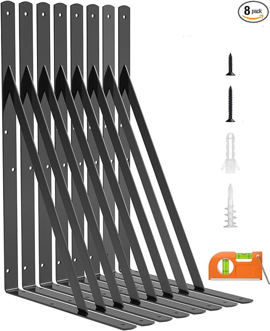8-Pack Heavy Duty Shelf Bracket 18x12"