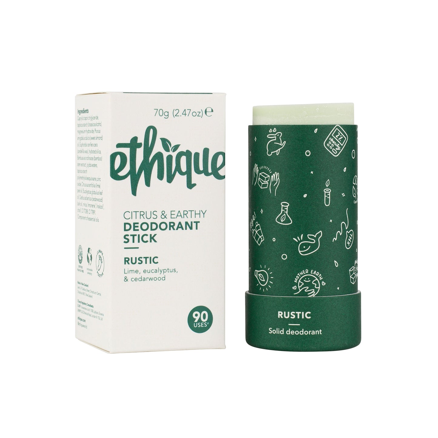 Ethique Solid Deodorant Rustic Green 70g