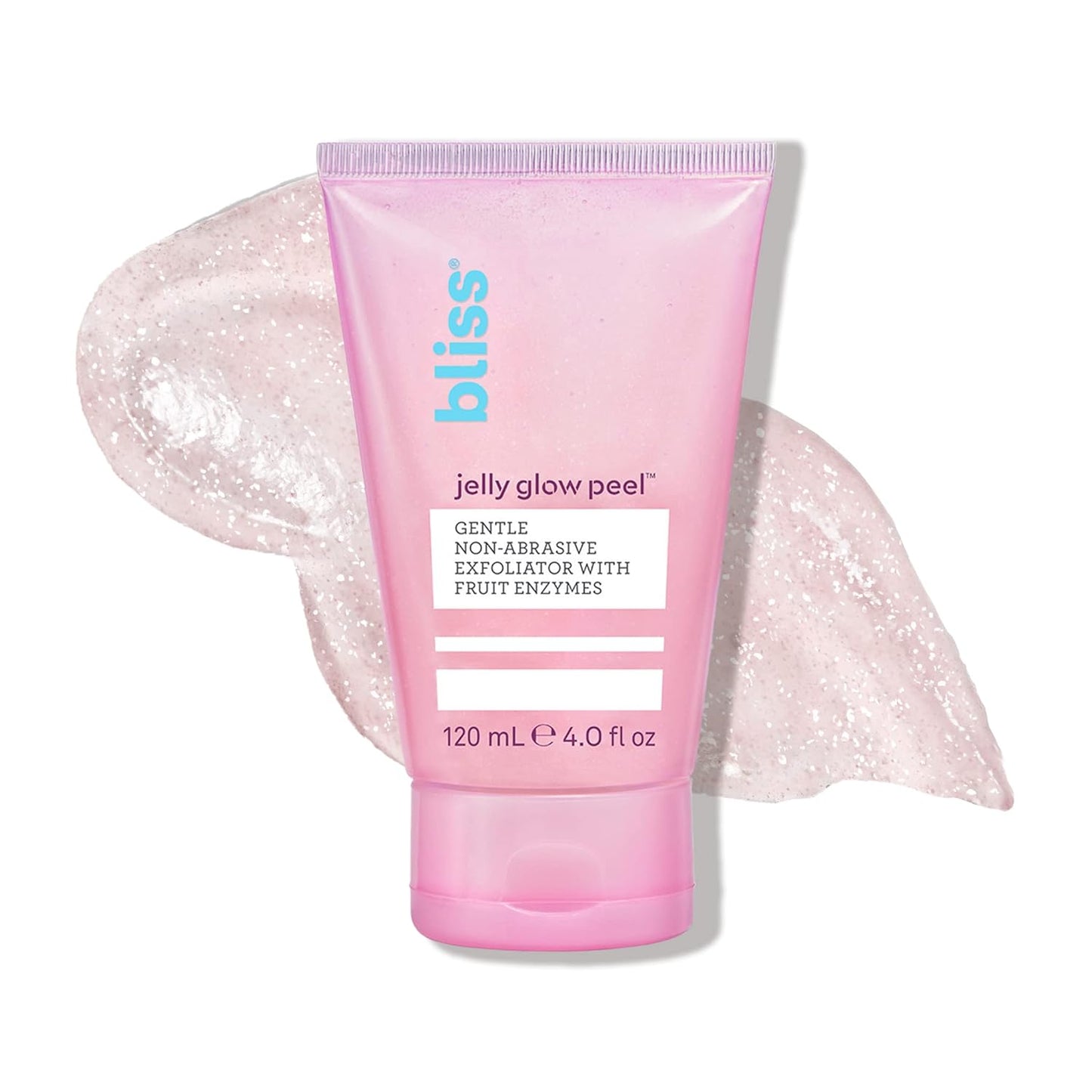 Bliss Jelly Glow Peelª Gentle Non-Abrasive Cleanser and Exfoliator With Fruit Enzymes - 4 Oz - Nourishes and Hydrates Skin - Clean - Vegan & Cruelty Free