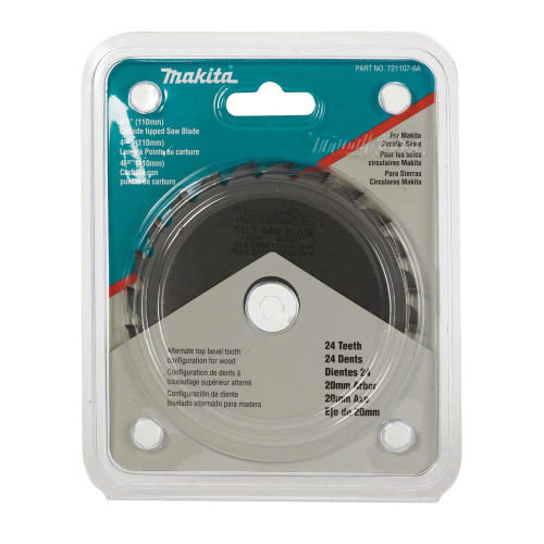 Makita 721107-6A Carbide Blade, 4-3/8''