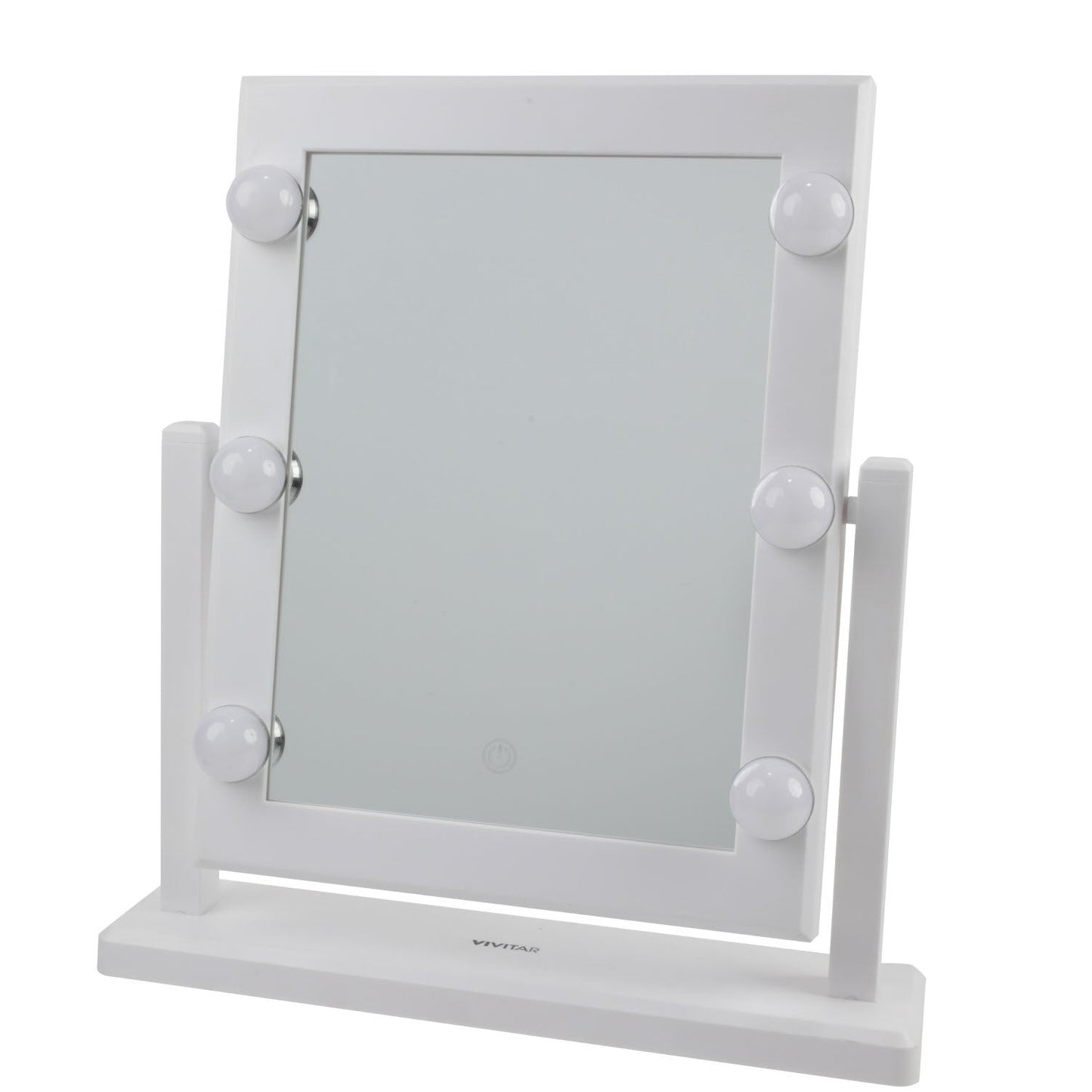 Brookstone 14" Hollywood Jumbo Lighted Mirror with 6 Super Bright LED Lights