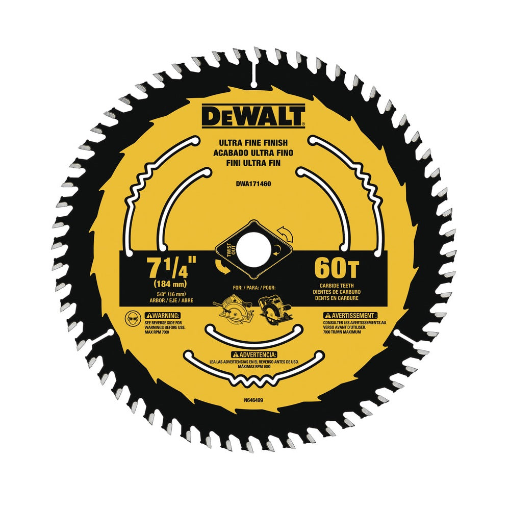 DeWalt DWA171460 Circular Saw Blade, Tungsten Carbide