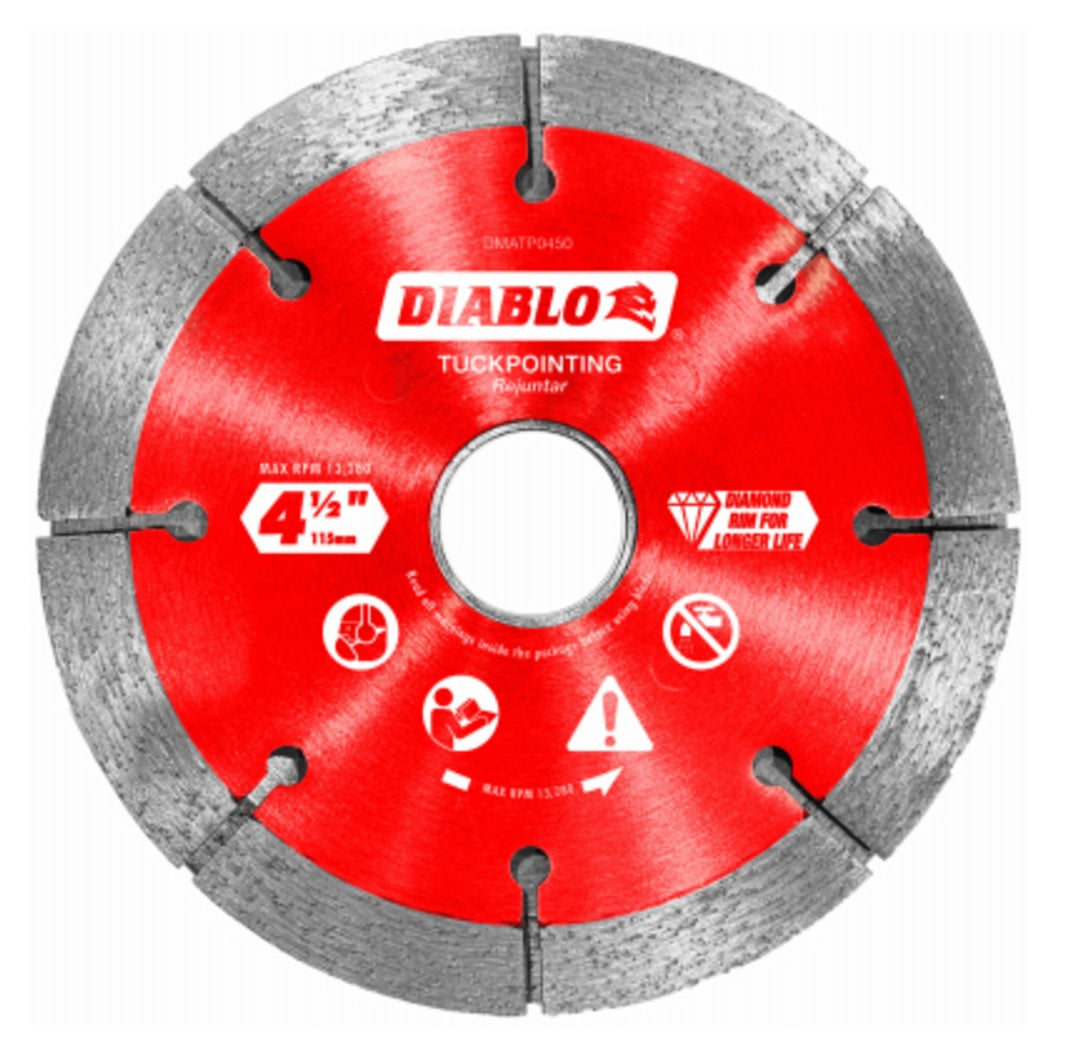 Diablo DMATP0450 Diamond Tuckpoint Blade, 4-1/2 Inch