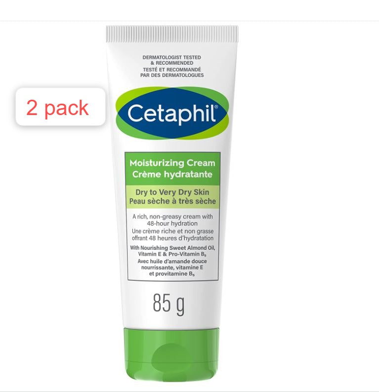 Cetaphil Moisturizing Cream With Sweet Almond Oil And Glycerin 48hr Hydration For Dry To Very Dry And Sensitive Skin