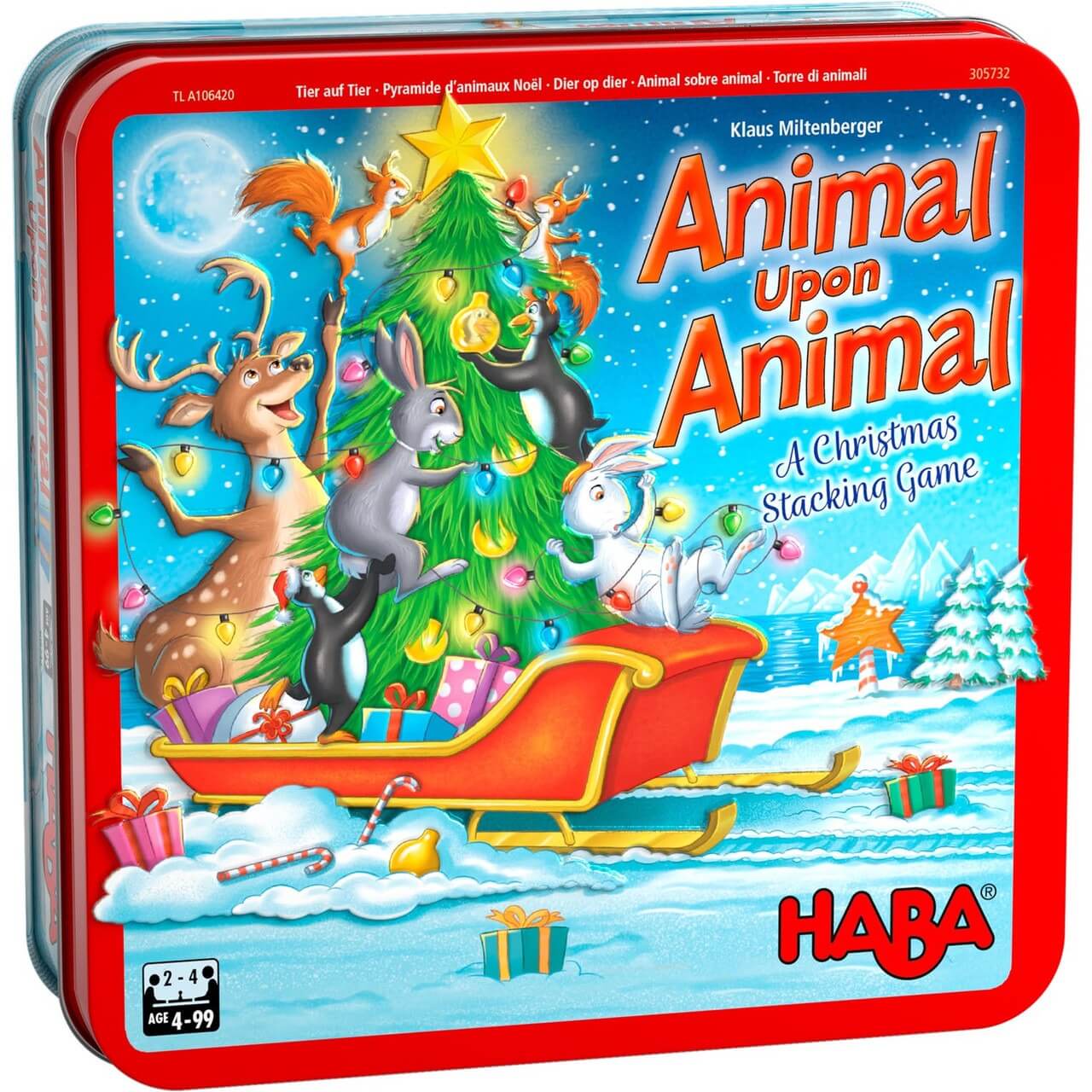 Haba Animal Upon Animal Christmas Stacking Game