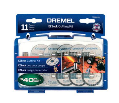 Dremel EZ688-01 EZ Lock Mini Cutting Kit For Metal And Plastic, 11 Piece
