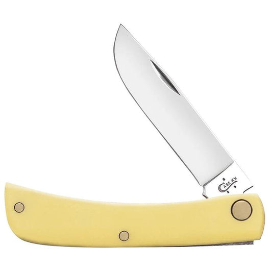 Case 00032 Yellow Synthetic Smooth CS Sod Buster Jr Knife