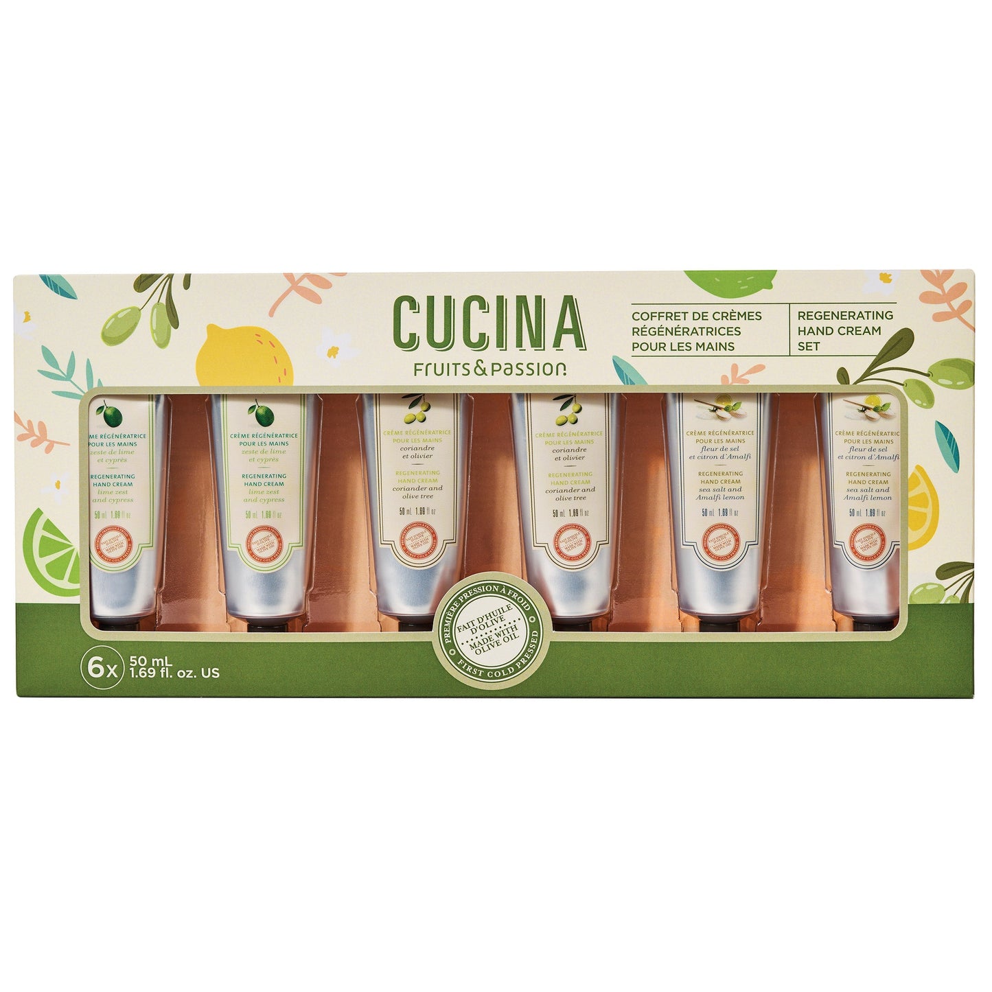 Cucina Regenerating Hand Cream, 6 x 50 mL