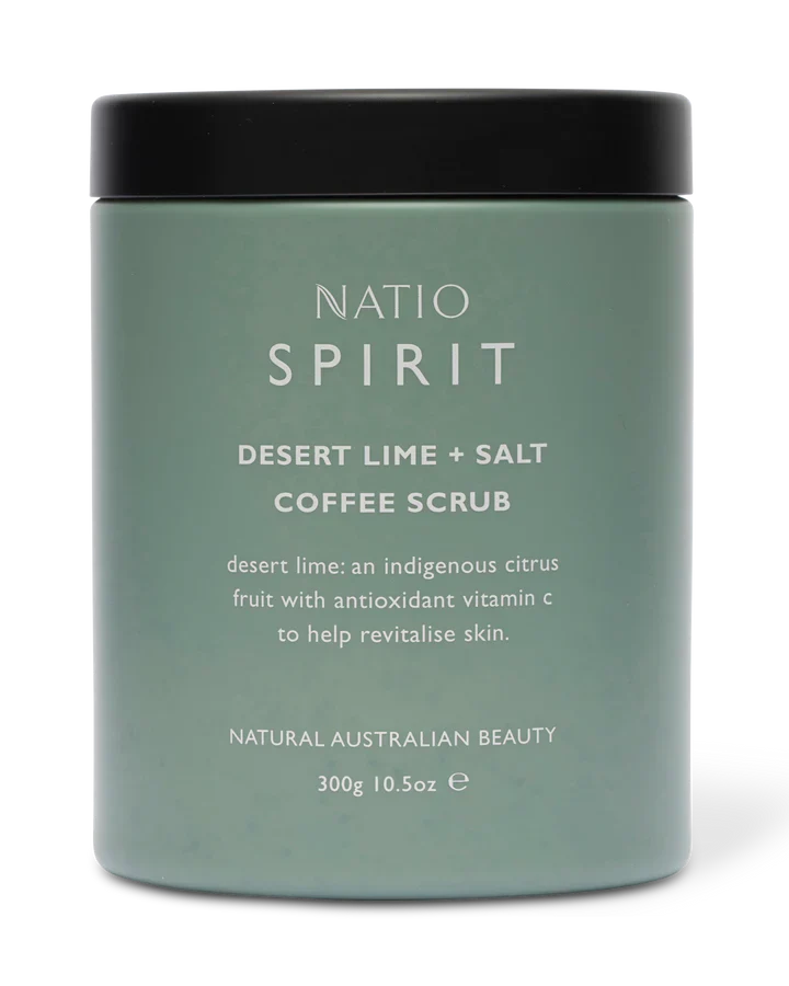 Natio Spirit Desert Lime & Salt Coffee Scrub 300g