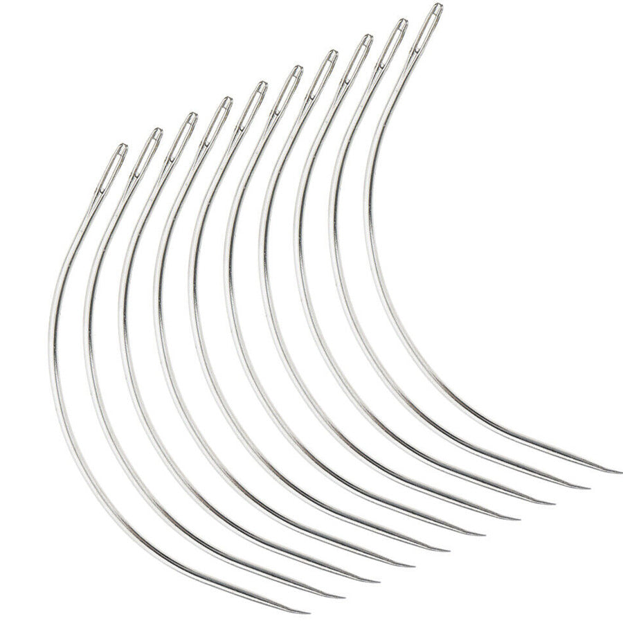 C Shaped Needle For Weft Hair Extensions Tools Curved 4 Pcs