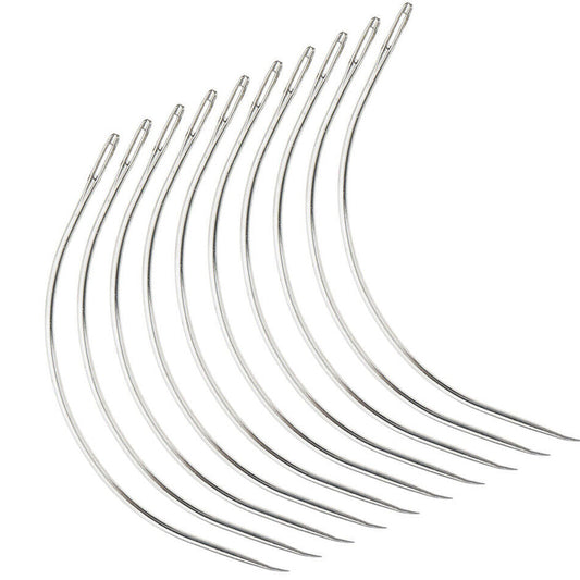 C Shaped Needle For Weft Hair Extensions Tools Curved 4 Pcs