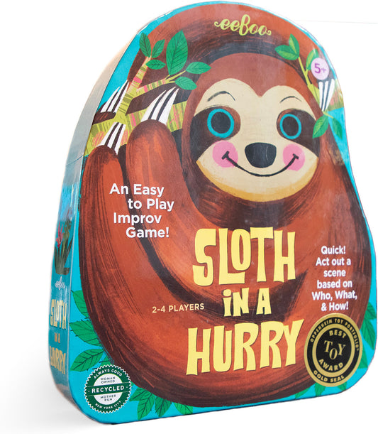 Sloth in a Hurry Shaped Spinner Game
