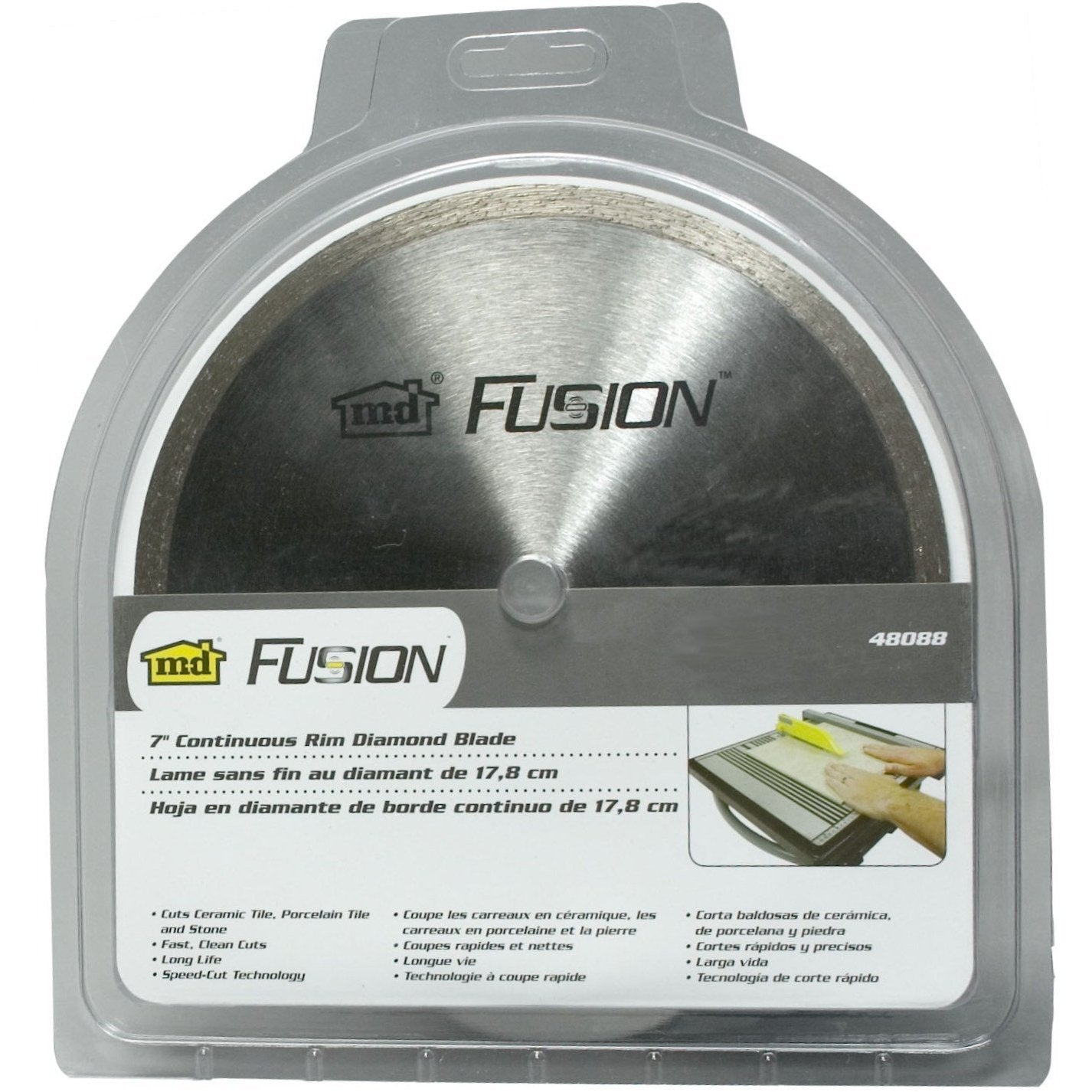 M-D Building Products 48088 Wet Saw Replacement Blade, 7"