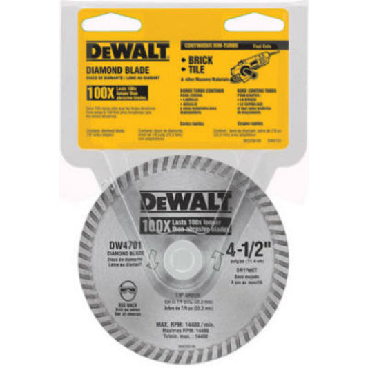 DeWalt® DW4701 XP™ Extended Performance Dry Cut Diamond Wheel, 4-1/2"