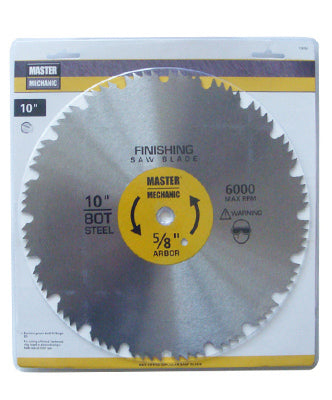 Master Mechanic 118760 Combination Steel Saw Blade, 10",  80 Teeth