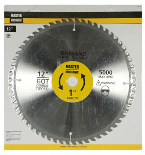 Master Mechanic 301132 Precision Cutoff Circular Saw Blade, 12", 60 Teeth