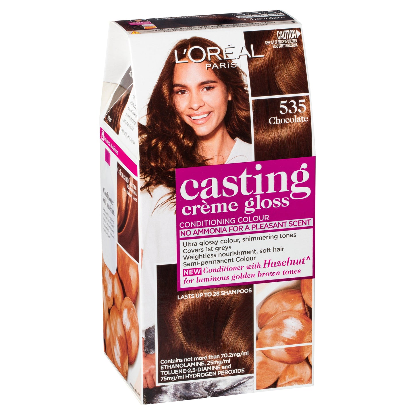 L'Oréal Paris Casting Crème Gloss Semi-Permanent Hair Colour - 535 Chocolate