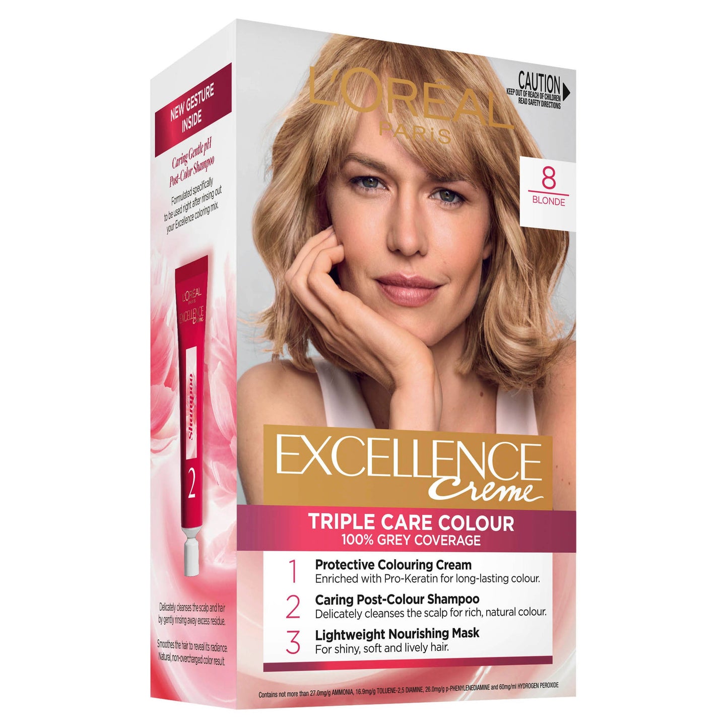 L'Oréal Paris Excellence Crème Permanent Hair Colour - 8 Blonde