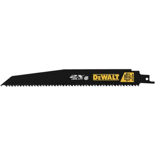 DeWalt® DWA4169 2X Reciprocating Saw Blade, 6 TPI, 9", 5-Pack