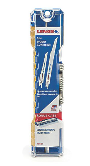 Lenox® 1839467 Wood Cutting Reciprocating Saw Blade Kit, 5-Piece