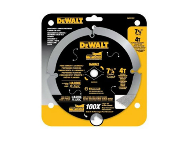 DeWalt DWA3193PCD PCD Hardiplank Saw Blade, 4 Tooth, 7-1/4"