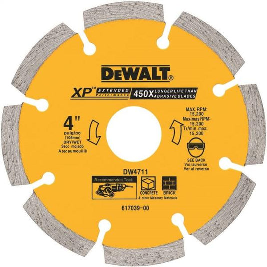 DeWalt DW4711 Extended Performance XP Segmented Blade, 7/8", 4" Dia.