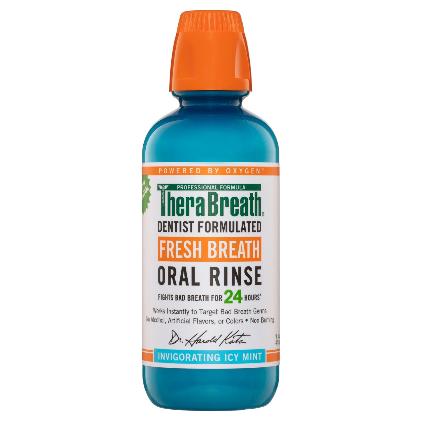 TheraBreath Fresh Breath Oral Rinse Icy Mint 473ml