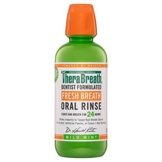 TheraBreath Fresh Breath Oral Rinse Mild Mint 473ml
