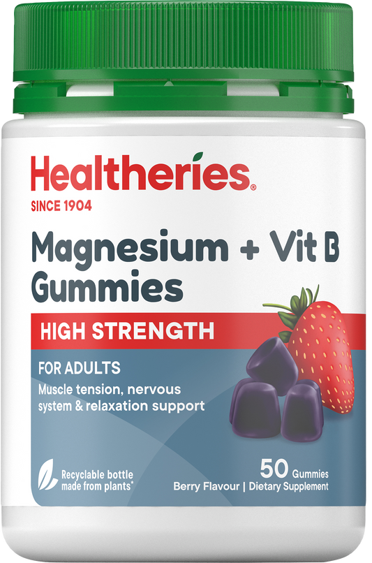 High Strength Magnesium + Vit B Gummies