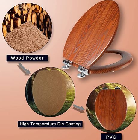 Elongated Toilet Seat Molded