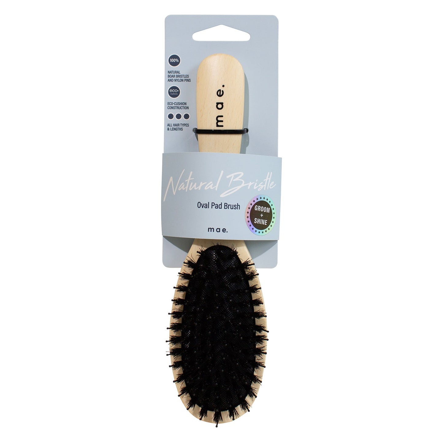 MAE Brush Natural Bristle Oval Pad