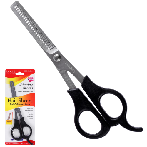 LQQKS THINNING SHEAR 6 1/2" BLACK HANDLE
