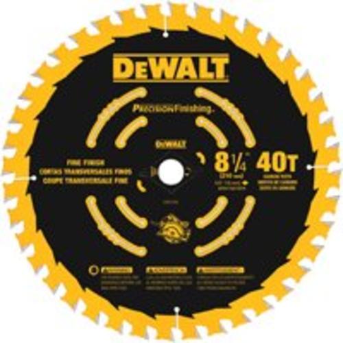 DeWalt DW3185 Precision Circular Saw Blade 8-1/4", Carbide