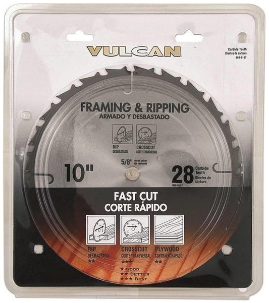 Vulcan 415641OR Fast Cut Thin Kerf Circular Saw Blade, 10" Dia