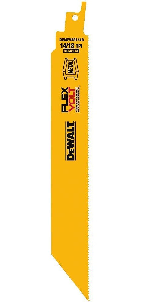 DeWalt DWAFV461418 Flexvolt Metal Reciprocating Saw Blades, 6", 5/Pack