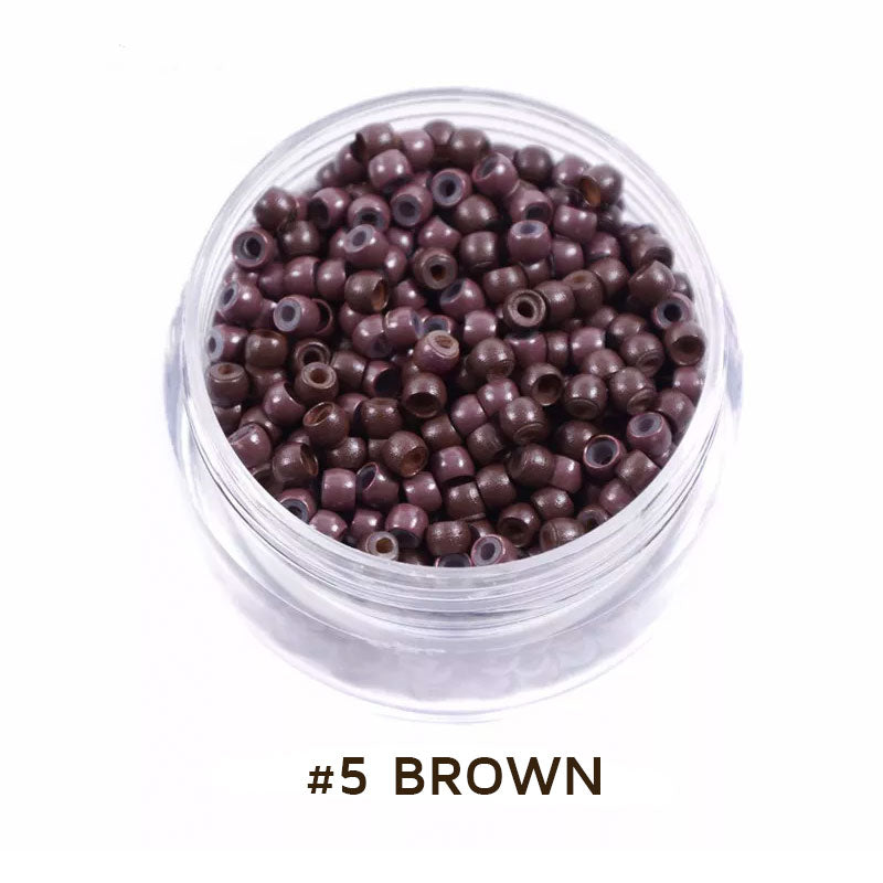 Nano Beads 3mm Silicone Lined for Hair Extensions 200 Pcs