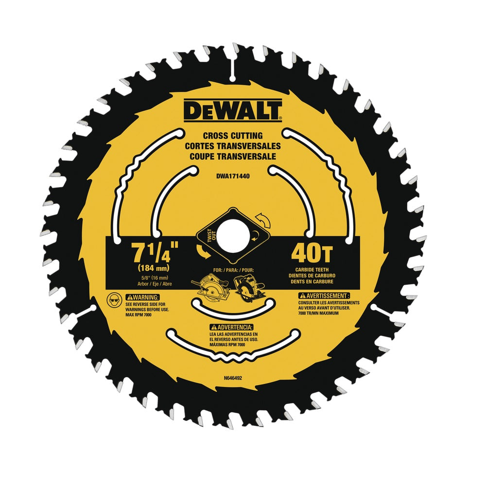 DeWalt DWA171440 Circular Saw Blade, Tungsten Carbide