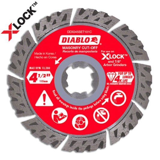 Diablo DDX045SET101C X-Lock Diamond Segmented, 4-1/2 Inch