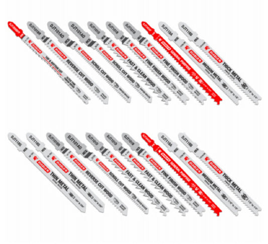 Diablo DJT20S T-shank Jig Saw Blade Set, 20 Piece