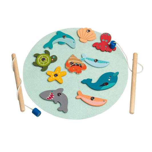 Wooden Pastel Fishing Game